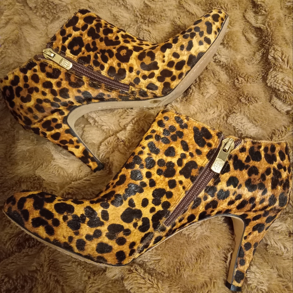 Vince Camuto Leopard Booties